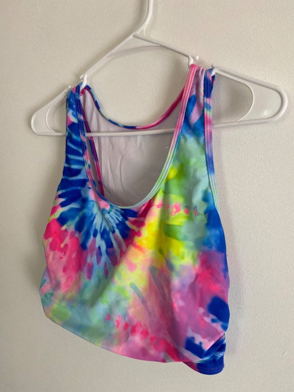 Tie-Dye Two-Piece Swimsuit With High-Waisted Bottoms Women's Size S - Picture 2 of 9
